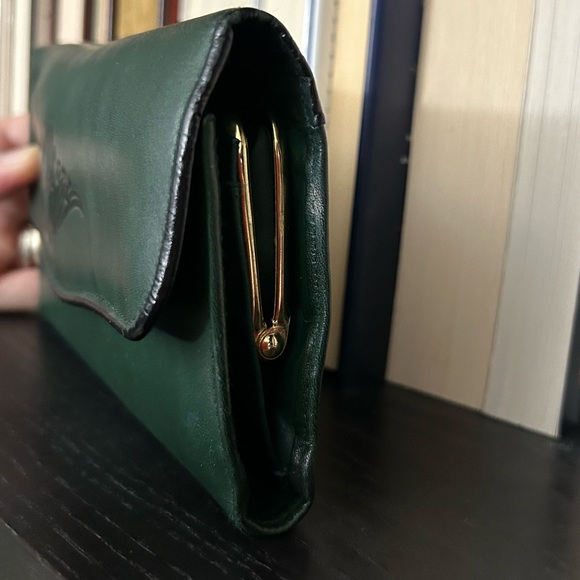 Buxton - Vintage Trifold Green Leather Wallet - Picture 4 of 16